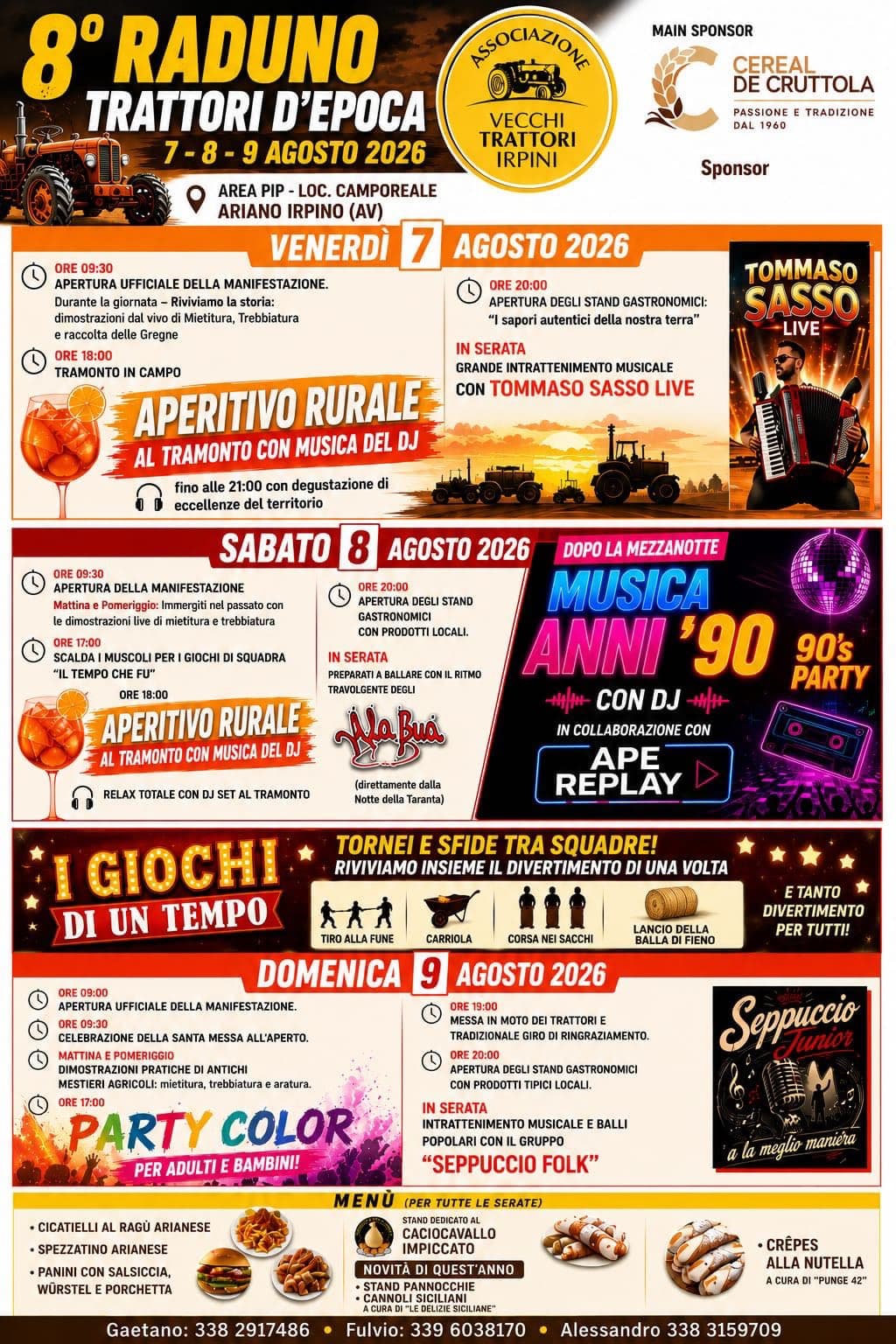 raduno trattori d’epoca — camporeale area pip, Ariano Irpino