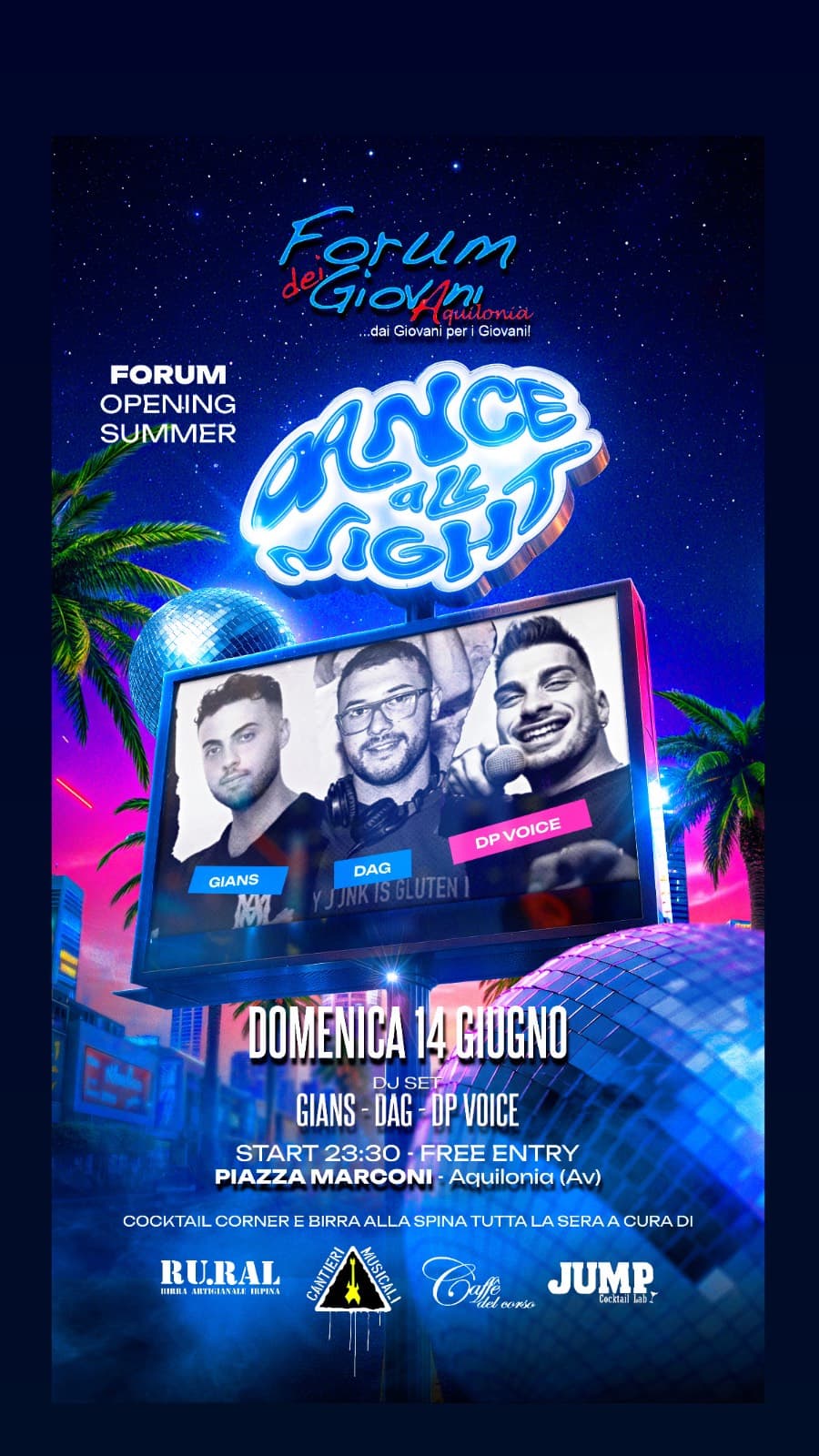 FORUM OPENING SUMMER — Piazza Guglielmo Marconi Aquilonia (Av), Aquilonia