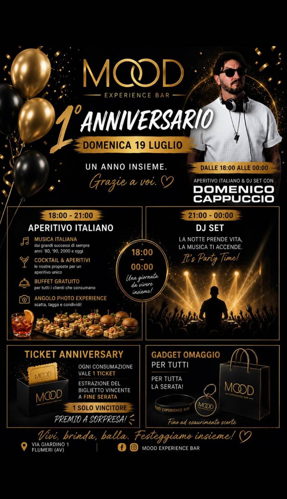 1° Anniversario — Mood Experience Bar , Flumeri
